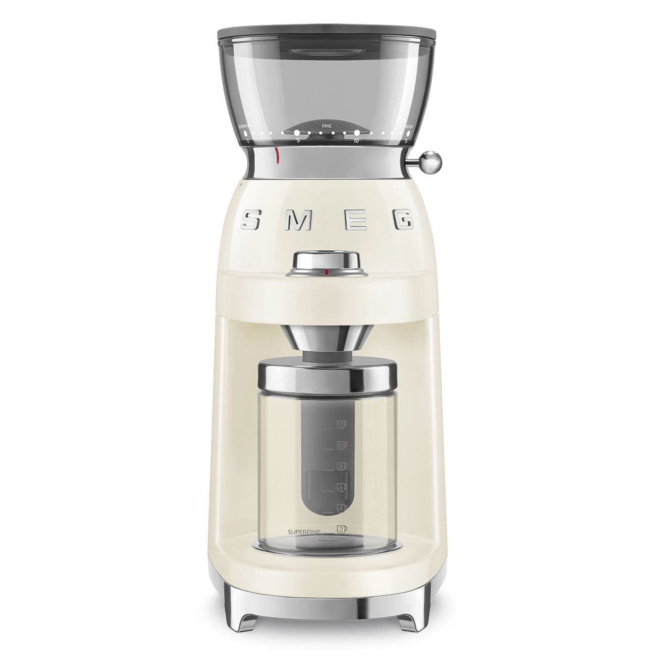 Máy xay cà phê Smeg CGF03CREU - Smeg - Một tách cà phê ngon bắt đầu từ quá trình xay. Máy xay cà phê Smeg CGF03 là lựa 