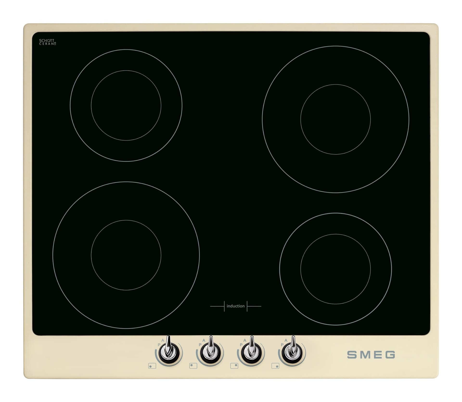 BẾP ĐIỆN TỪ, 4 VÙNG NẤU, SMEG VICTORIA, 60CM - Smeg - BẾP ĐIỆN TỪ, 4 VÙNG NẤU, SMEG VICTORIA, 60CM