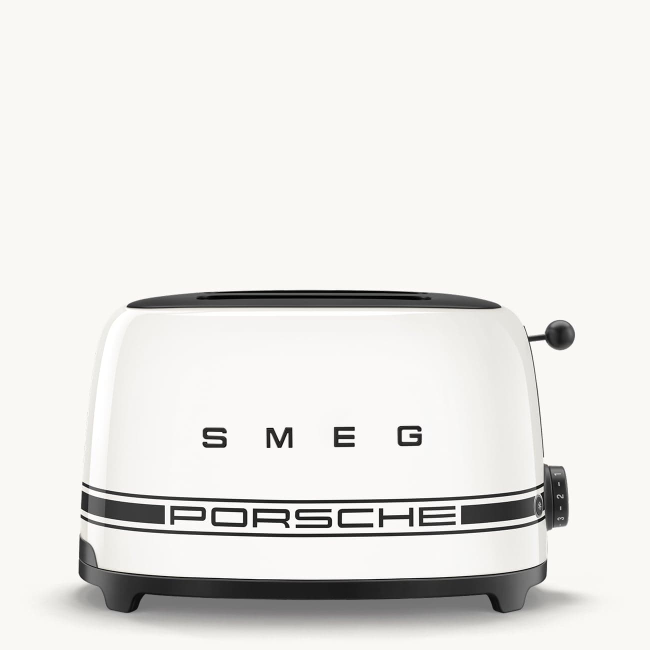 Máy nướng bánh mì Smeg x Porsche | Carrara White - Porsche x Smeg - Chiếc máy nướng bánh Porsche x SMEG là lời gợi nhắc tinh tế đến tinh thần thiết 