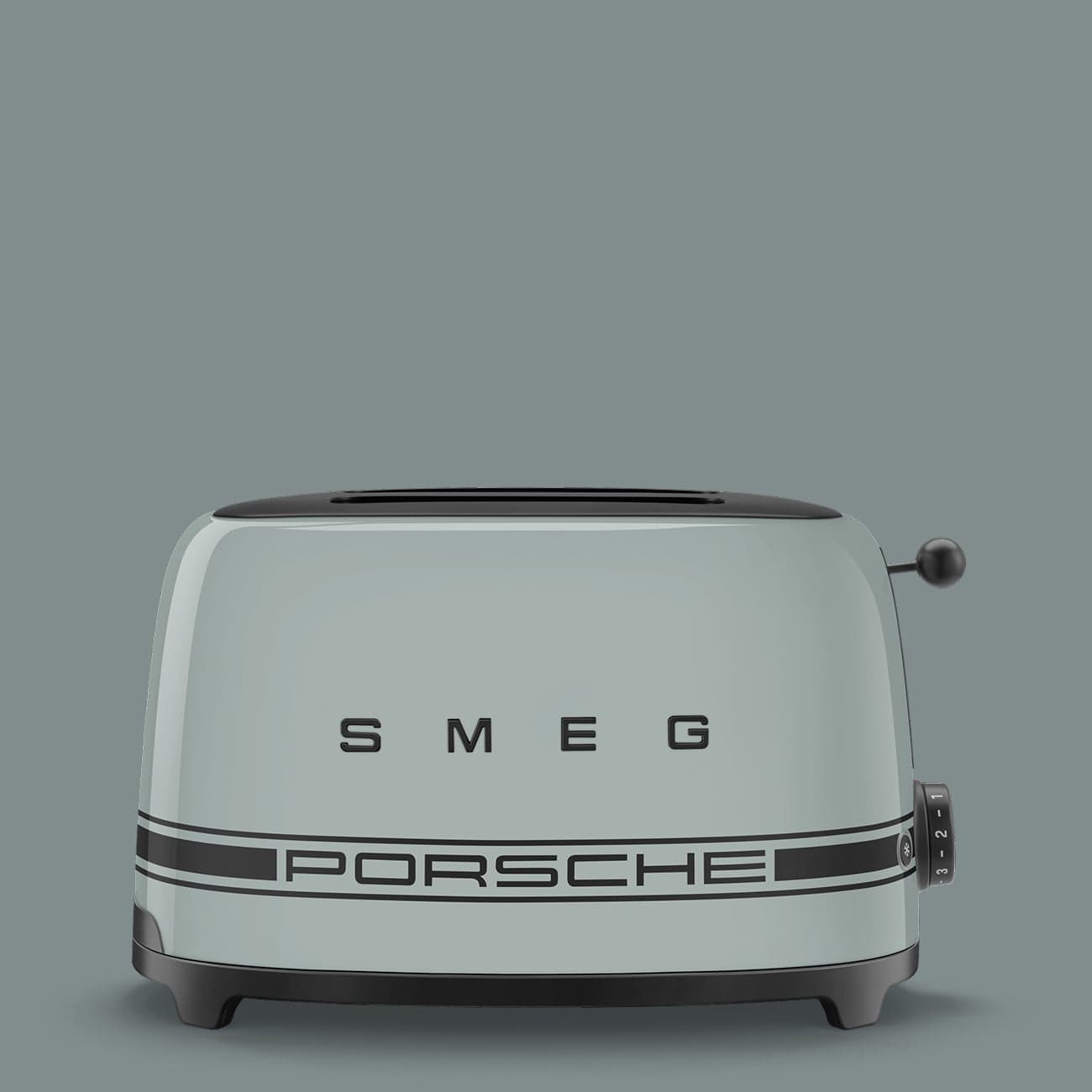 Máy nướng bánh mì Smeg x Porsche | Shade Green - Porsche x Smeg - Chiếc máy nướng bánh Porsche x SMEG là lời gợi nhắc tinh tế đến tinh thần thiết 