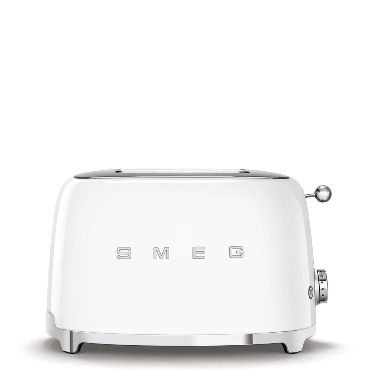 Máy nướng bánh mì Smeg 50's Style TSF01WH - Smeg - Từng lát bánh giòn tan, thơm lừng chỉ trong nháy mắt với máy nướng bánh mì 2 khe
