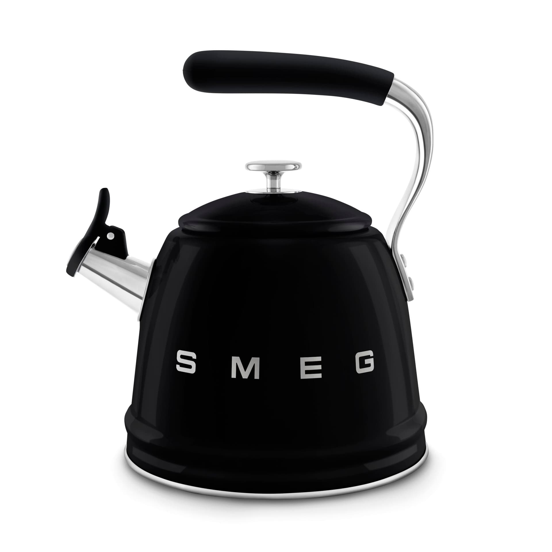 Ấm đun từ thổi sáo hiệu Smeg model WKF01BLEU, màu đen - Smeg - Được thiết kế để bổ sung hoàn hảo cho mọi gian bếp, ấm đun từ thổi sáo này kết h