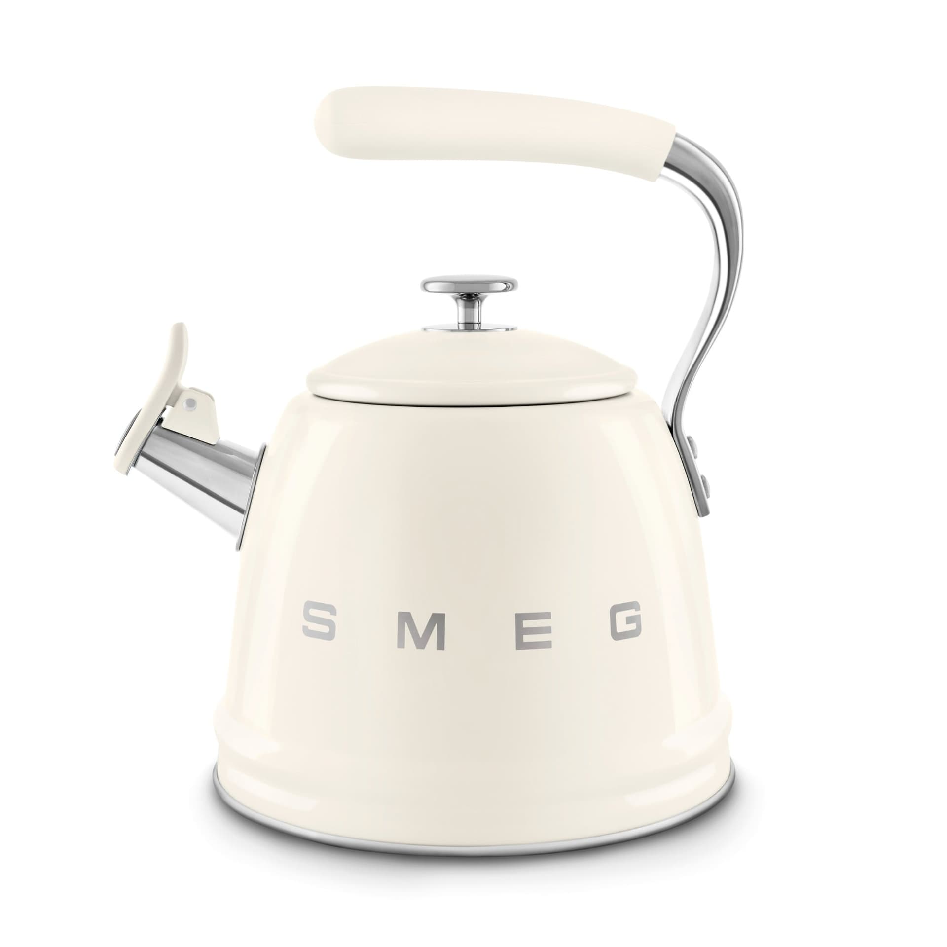 Ấm đun từ thổi sáo hiệu Smeg model WKF01CREU, màu kem - Smeg - Được thiết kế để bổ sung hoàn hảo cho mọi gian bếp, ấm đun từ thổi sáo này kết h