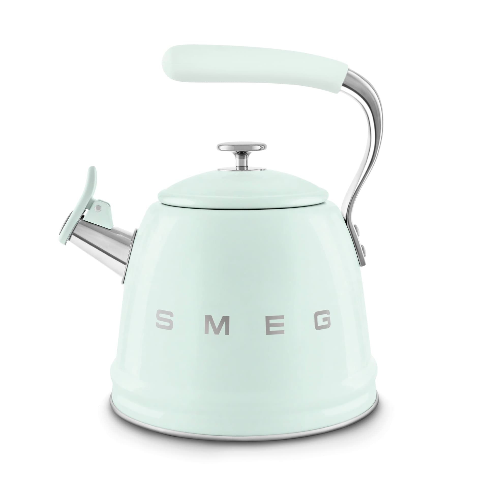 Ấm đun từ thổi sáo hiệu Smeg model WKF01PGEU, màu xanh mint - Smeg - Được thiết kế để bổ sung hoàn hảo cho mọi gian bếp, ấm đun từ thổi sáo này kết h