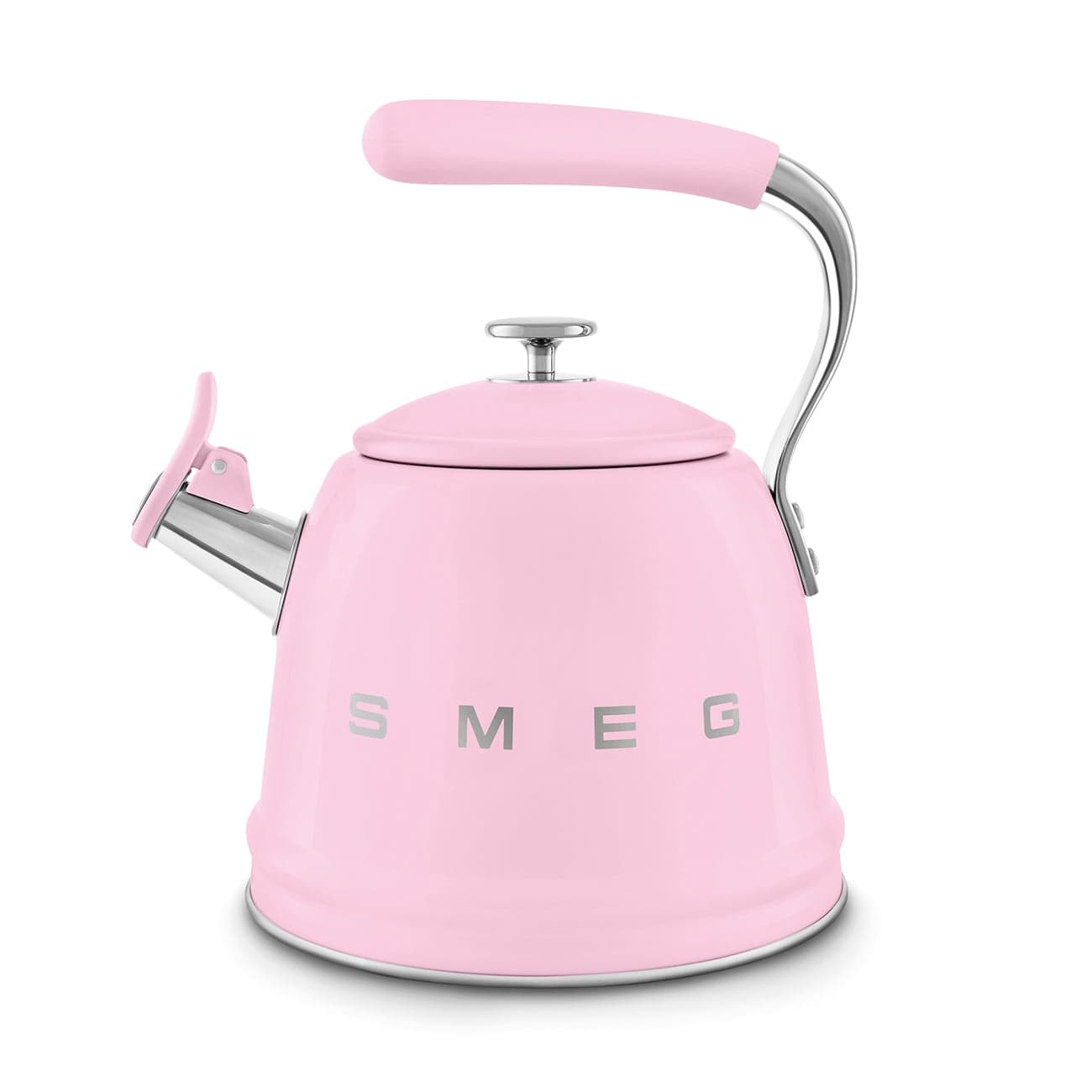 Ấm đun từ thổi sáo hiệu Smeg model WKF01PKEU, màu hồng - Smeg - Được thiết kế để bổ sung hoàn hảo cho mọi gian bếp, ấm đun từ thổi sáo này kết h